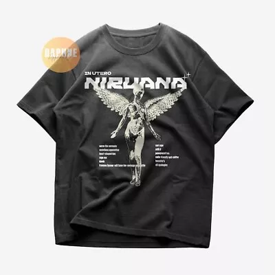 Limited Nirvana In Utero Album T-Shirt Vintage Kurt Cobain 80s 90s Music Band • $35.42