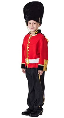 £34.75 • Buy Dress Up America Deluxe Royal Guard Costume Set For Kids, Red, 4-6 Years (Waist: