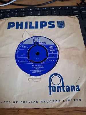 Millie Feat Ernest Ranglin My Boy Lollipop Vg+ Fontana Ska Vinyl 45 • £5.95