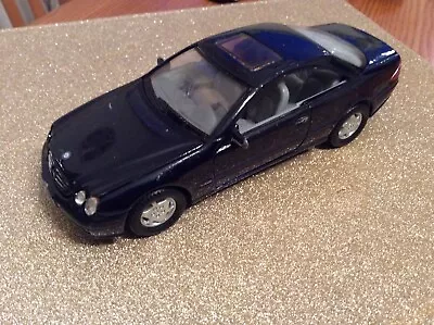 Mercedes Benz CL600 2001 Toy Car Model Black 1:32 Opening Doors + Bonnet • £7.95