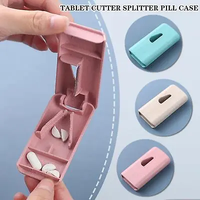 $2.52 • Buy Pill Cutter Divider Tablet Cutter Splitter Pill Case Storage Portable Box V5J9