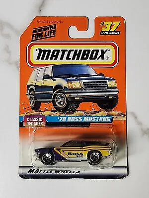 NEW 1998 Matchbox Purple 1970 Boss Ford Mustang 302 Vintage 1:64 Collectible  • $9.99