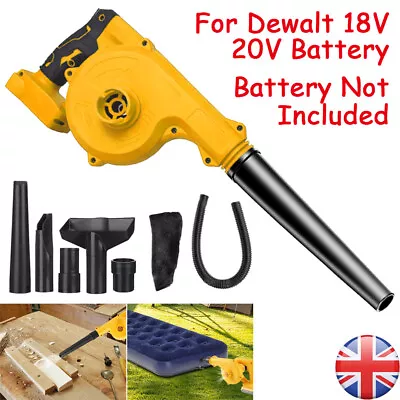 Cordless Leaf Blower For Dewalt 18V 20V Battery 2in1 Electric Leaf Blower&Vacuum • £29