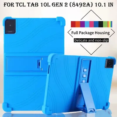 Kids Safety Silicone Stand Cover Case For TCL Tab 10L Gen 2 8492A Tablet 10.1'' • £11.27