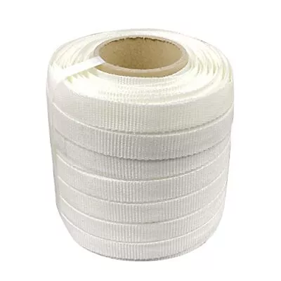 Heavy Duty 3/4  X 330' Woven Cord Strapping Roll Of 6  X 3  Core Size 2500 Lbs B • $50.20