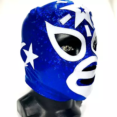 Estrella Blanca White Star Semi Professional Grade Handmade Adult Luchador Mask • $37.99