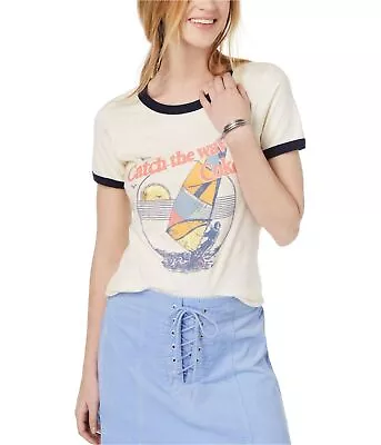 True Vintage Womens Catch The Wave Graphic T-Shirt • $16.04