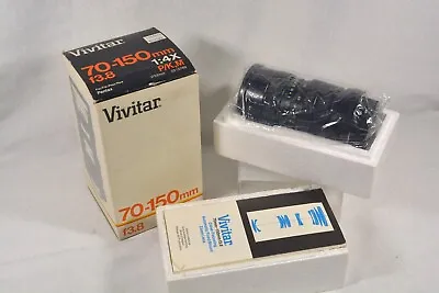 Vivitar 70-150mm F/3.8 Close Focus Auto Zoom Lens W/Pentax K Mount [Near Mint] • $44.95