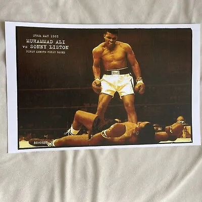 Muhammad Ali Sunny Liston 1965 Poster 11 X 17 (205) • $9.99