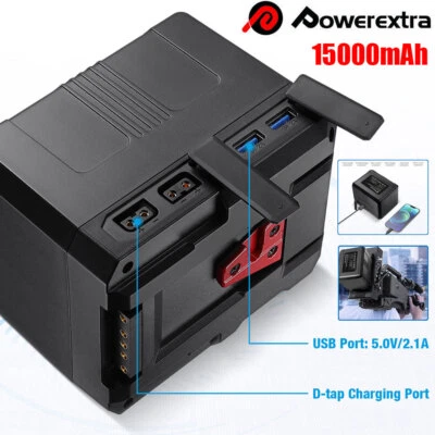 $102.99 • Buy 222Wh 14.8V 15000mAh V Mount/V Lock Battery For Broadcast Video Camcorder