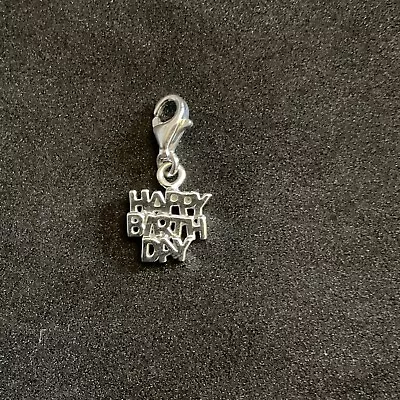 Thomas Sabo Charm: Silver Happy Birthday Charm Silver 925 • £14.99