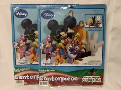 2 NEW Disney Mickey Mouse Clubhouse Party Express Hallmark  Table Centerpieces • $16.99