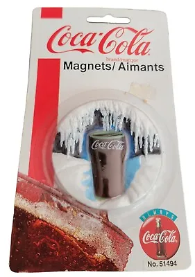 Vintage Coca Cola Button Fridge Magnet NOS 1995 No.51494 • $3.90