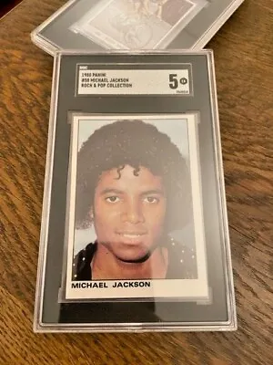 Panini Pop Rock Collection 1980 Michael Jackson #58 1st Solo Rookie SGC 5 • $499