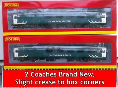 2 X Hornby R40228 & R40228a Caledonian Sleeper Reception Car Coach SECONDS BOX • £69.90