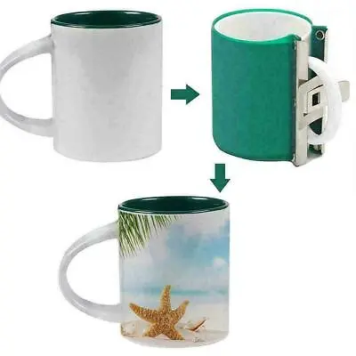 $12.38 • Buy Heat Press 11OZ Mug Cup Clamp Fixture 3D Sublimation Silicone Mug Wrap New X4Q5