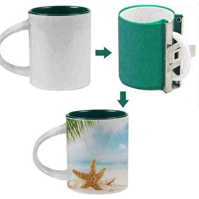 Heat Press 11OZ Mug Cup Clamp Fixture 3D Sublimation Silicone Mug Wrap New X4Q5 • $13.62