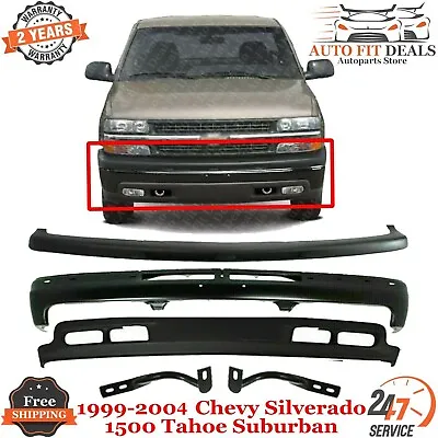 Front Bumper Primed Kit Steel For 1999 -2002 Chevy Silverado 1500 Tahoe Suburban • $398.50