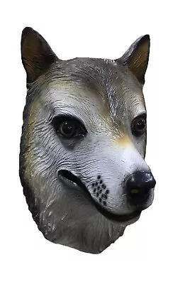 £14.99 • Buy Adult Wolf Mask Latex Over Head Animal Werewolf Halloween Fancy Dress Accessory