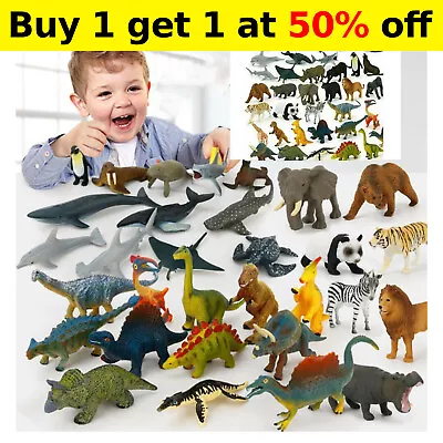 HOT!  Kids Toys Small Plastic Figures Sea Zoo Animal Safari Set Wild Ocean Model • £7.88