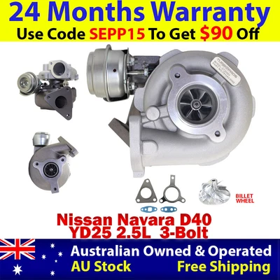 $600 • Buy Turbo Pros Upgrade Billet Turbo Charger For Nissan Navara D40 YD25 2.5L 3-Bolt