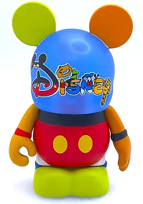 DISNEY Vinylmation THEME PARK Favorites CHARACTER LETTERS Mickey Clear Blue Head • $16.95