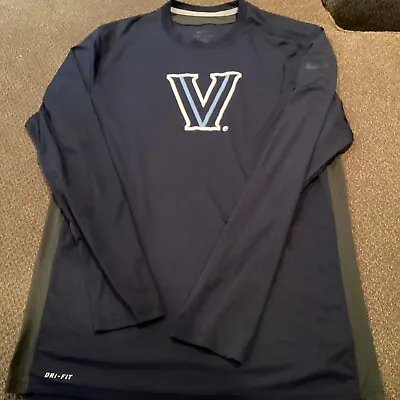 Villanova University Nike Dri Fit Long Sleeve Mens L Worn Twice Excellent Cond • $35