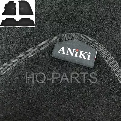 ANiKi 3 PCS BLACK NYLON FLOOR MATS FITS 01-05 CIVIC 2 / 4 DOOR OR 02-05 CIVIC SI • $44.88