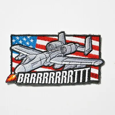 A10 Warthog Morale Patch Brrrrt Military Patch Air Force Hook And Loop Backing • $10