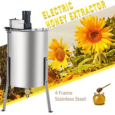 Electric Honey Extractor 140W 4/8 Frame Beekeeping Honeycomb Equipment Separator • $523.98