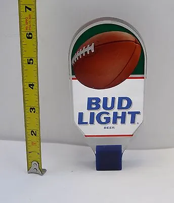 NEW Budweiser Tap Handle Bud Light Of Beer Acrylic Football Bar Tavern Keg #25 • $8.95