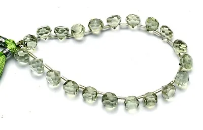 Natural Green Amethyst Prasiolite 8mm Onion Beads 8  Jewelry Supplies 72Cts. • $13.20