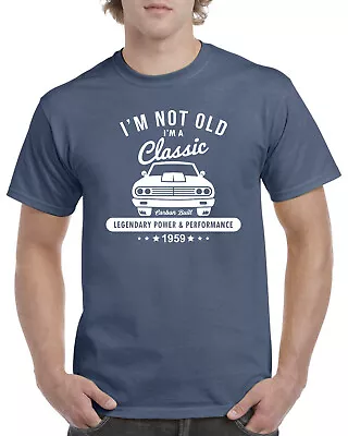 Mens 65th Birthday Gifts For Him T Shirt 65th Present 65 Years Old Born In 1959 • £12.99