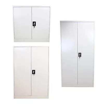 Metal Office Furniture 2 Door Filing Cabinet Storage Document File 90 - 180cm • £159.99