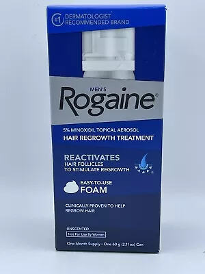 Men's Rogaine 5% Minoxidil FOAM For Hair Regrowth 1 Month Supply EXP 05/2024 • $15