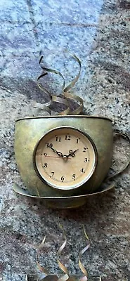 Coffee Theme Wall Decor  Clock Coffee Pot 4 Cups • $40