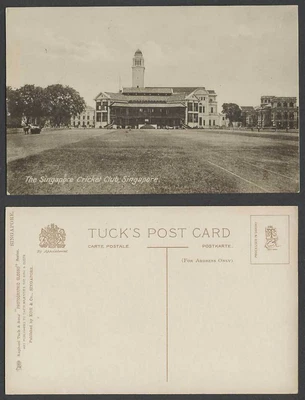 £17.99 • Buy Singapore CRICKET CLUB Clock Tower Old Postcard Tuck's Photographic Glosso Serie