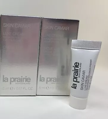 2 X La Prairie Skin Caviar Luxe Cream  With Caviar Premier 0.17oz/5ml NIB • $29.95