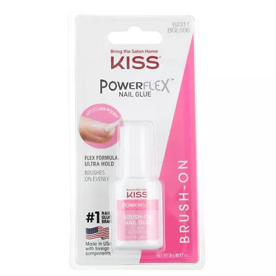 4 Pack KISS Powerflex Brush On Nail Glue 0.17 Oz • $21.91