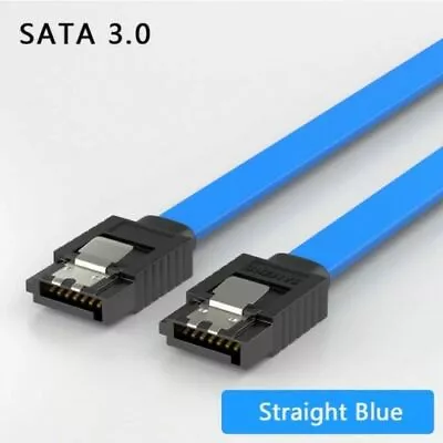 $4.50 • Buy 40cm SATA DATA Cable Metal Clip Optical HDD SSD DVD  Comlputer PC-Blue