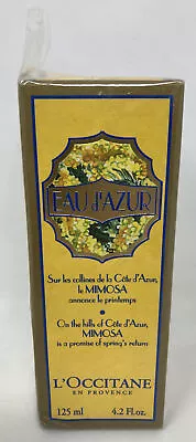 Rare Perfume L OCCITANE EAU D'AZUR MIMOSA EAU DE TOILETTE 4.2fl.oz SPRAY 125ml • $339.99