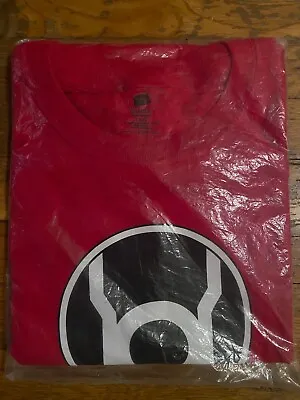 Red Lantern Symbol Vintage T Shirt Large Graphitti Designs Geoff Johns BRAND NEW • $10