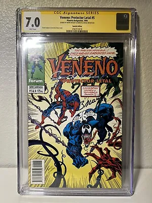 Venom: Lethal Protector 5 CGC 7.0 WP SIGNED - SPANISH COPY • $249