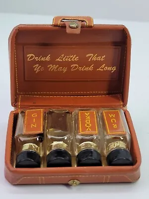 VTG Miniature Suitcase Mini Bar Bottles Travel Souvenir Handmade In Canada Rare • $19.99
