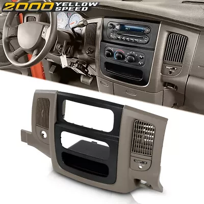 Dash Radio Bezel Climate Trim Panel Vents Storage Beige Fit For 02-05 Dodge Ram • $145.89