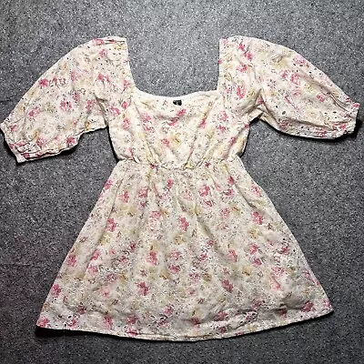 MinkPink Women's Size XS Floral Mini Dress Lining  Half Sleeve • $25