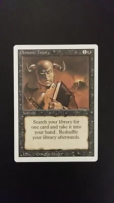 $39.99 • Buy MTG Demonic Tutor Revised Edition.  NM+ Unplayed.  Actual Photos.  Free Shipping