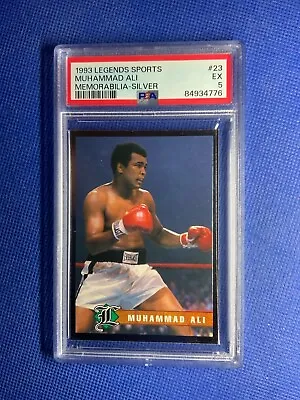1993 Legends Sports Memorabilia SILVER #23 MUHAMMAD ALI Boxing Legend PSA 5 • $25