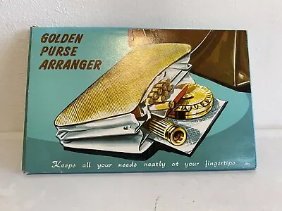 Vintage Golden Purse Arranger New In Box Compact Novel Design Roomy • $14.99