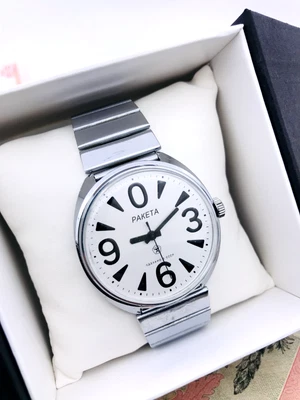 £72.29 • Buy 0️⃣ Rare Raketa Big Zero Soviet Mens Watch 2609 WRISTWATCH USSR Service🛠